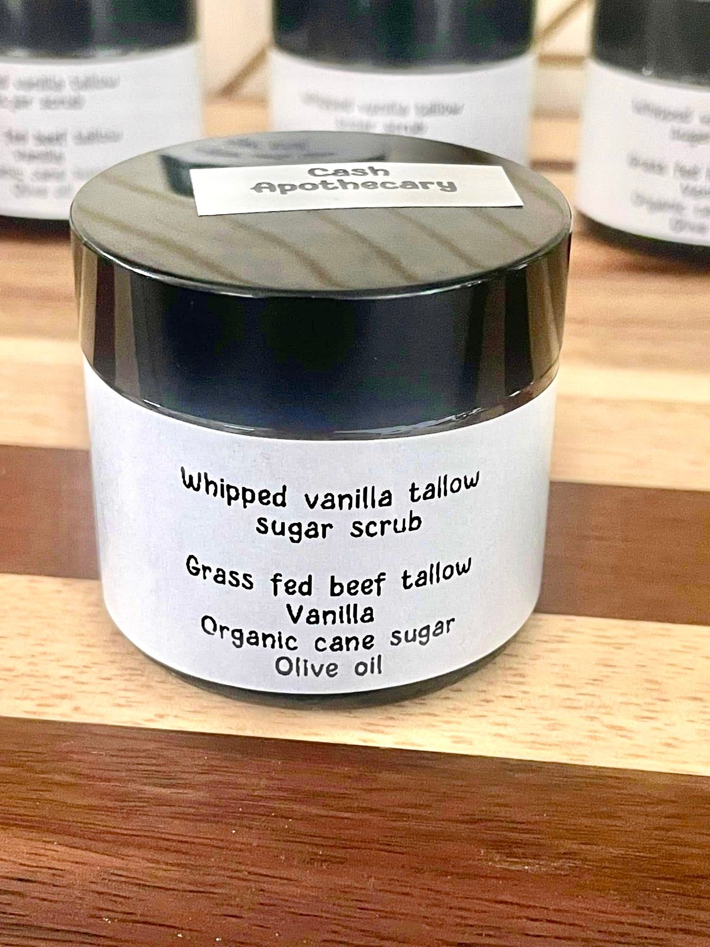 Whipped Tallow Vanilla Sugar Scrub 2oz