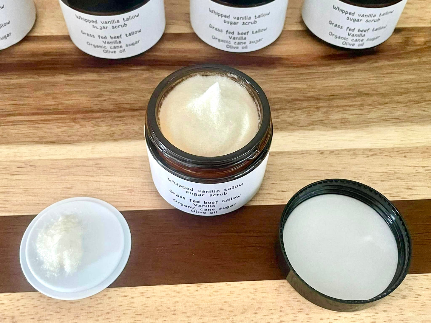 Whipped Tallow Vanilla Sugar Scrub 2oz